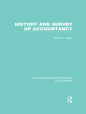 cover image of History and Survey of Accountancy (RLE Accounting)